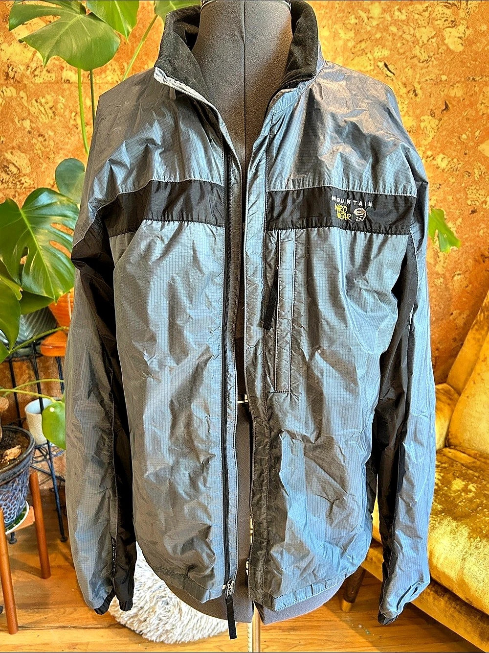 Mountain Hardwear Color Block Jacket Blue & Black Size Large